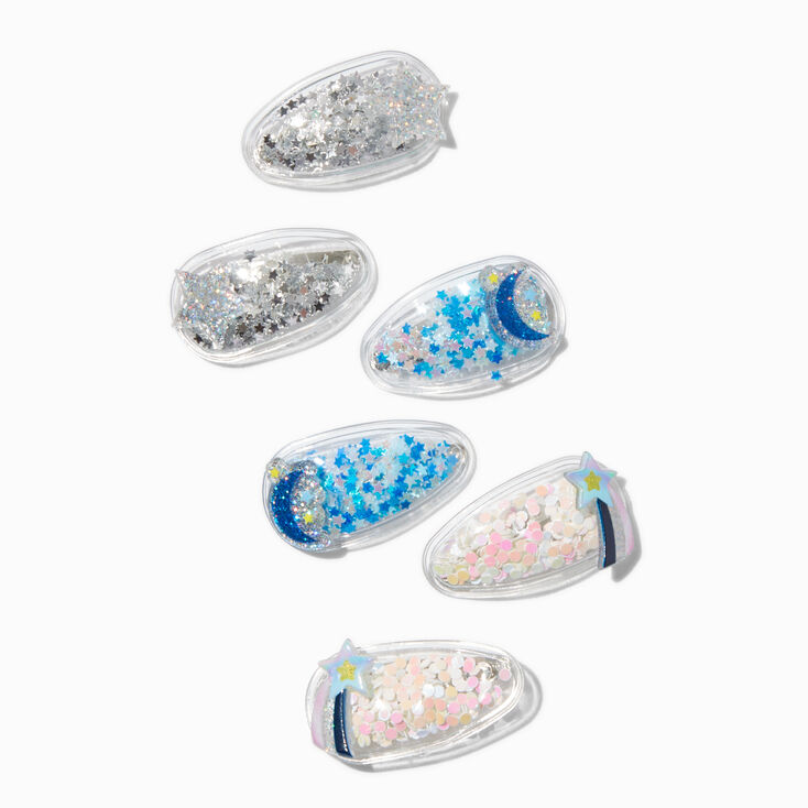 Barrettes clic clac shaker &eacute;toil&eacute;es Claire&#39;s Club - Lot de 6,