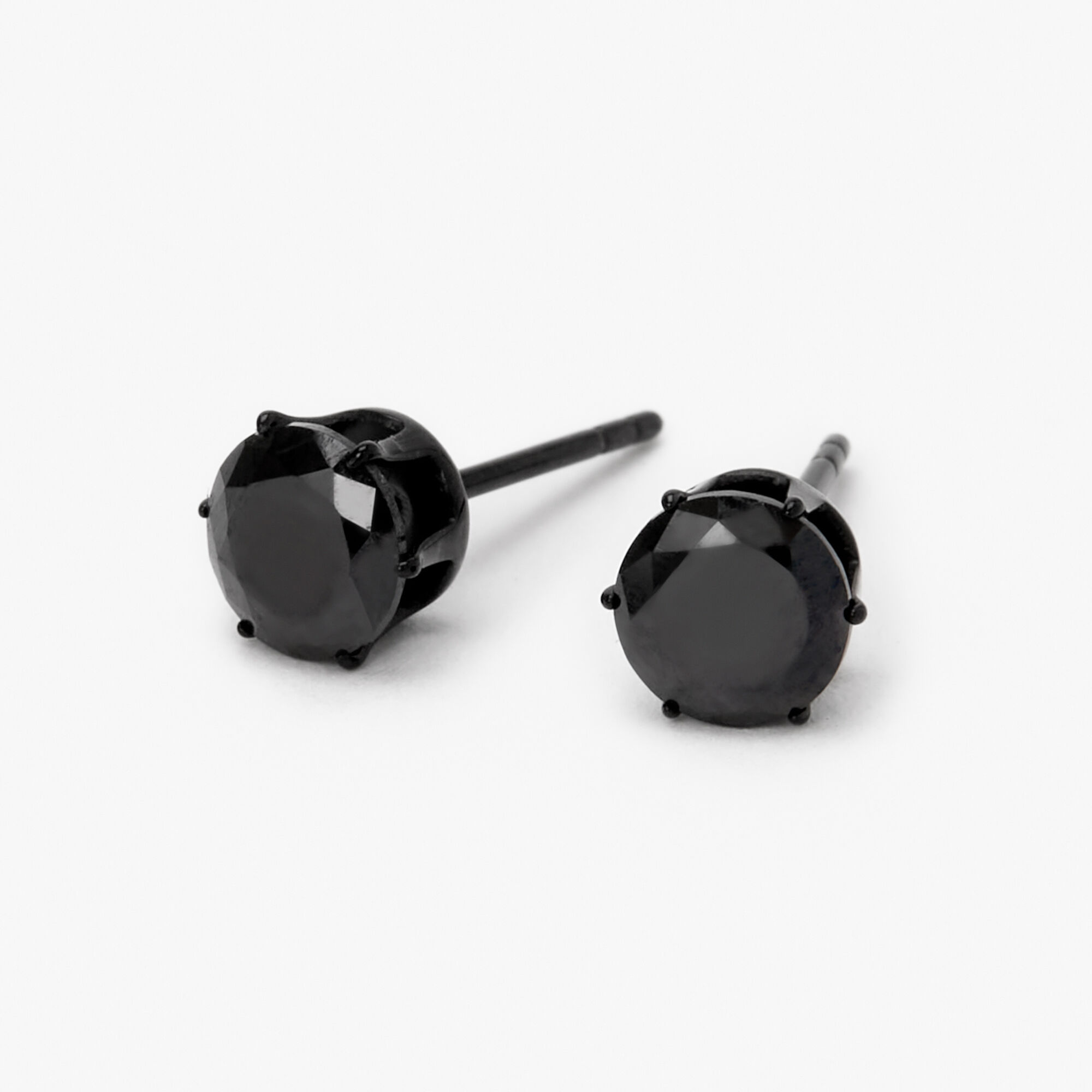 Titanium black earrings sale
