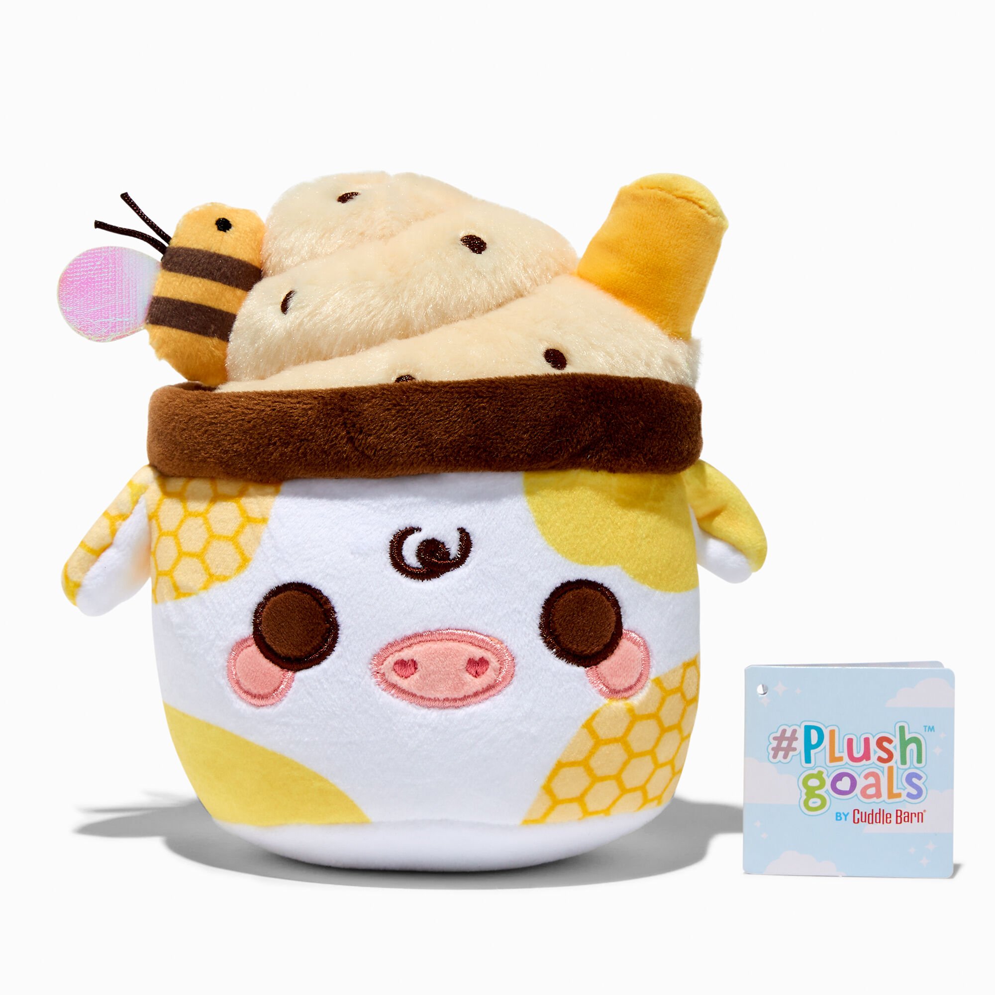 View Claires plush Goals By Cuddle Barn 6 Honeycomb Mooshake Plush Toy information