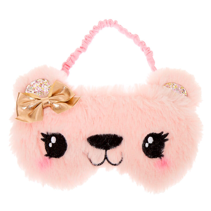 Masque de sommeil ours Claire&#39;s&nbsp;Club - Rose,