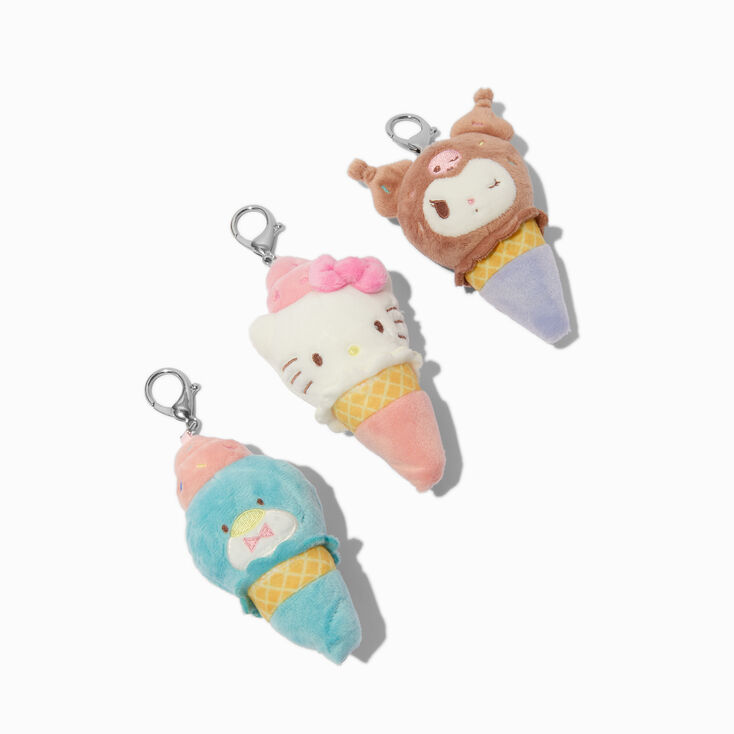 Hello Kitty&reg; And Friends Plush Ice Cream Character Bag Clip Blind Bag - Styles Vary,