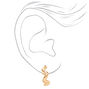 Gold Squiggle Zig Zag 20MM Hoop Earrings,