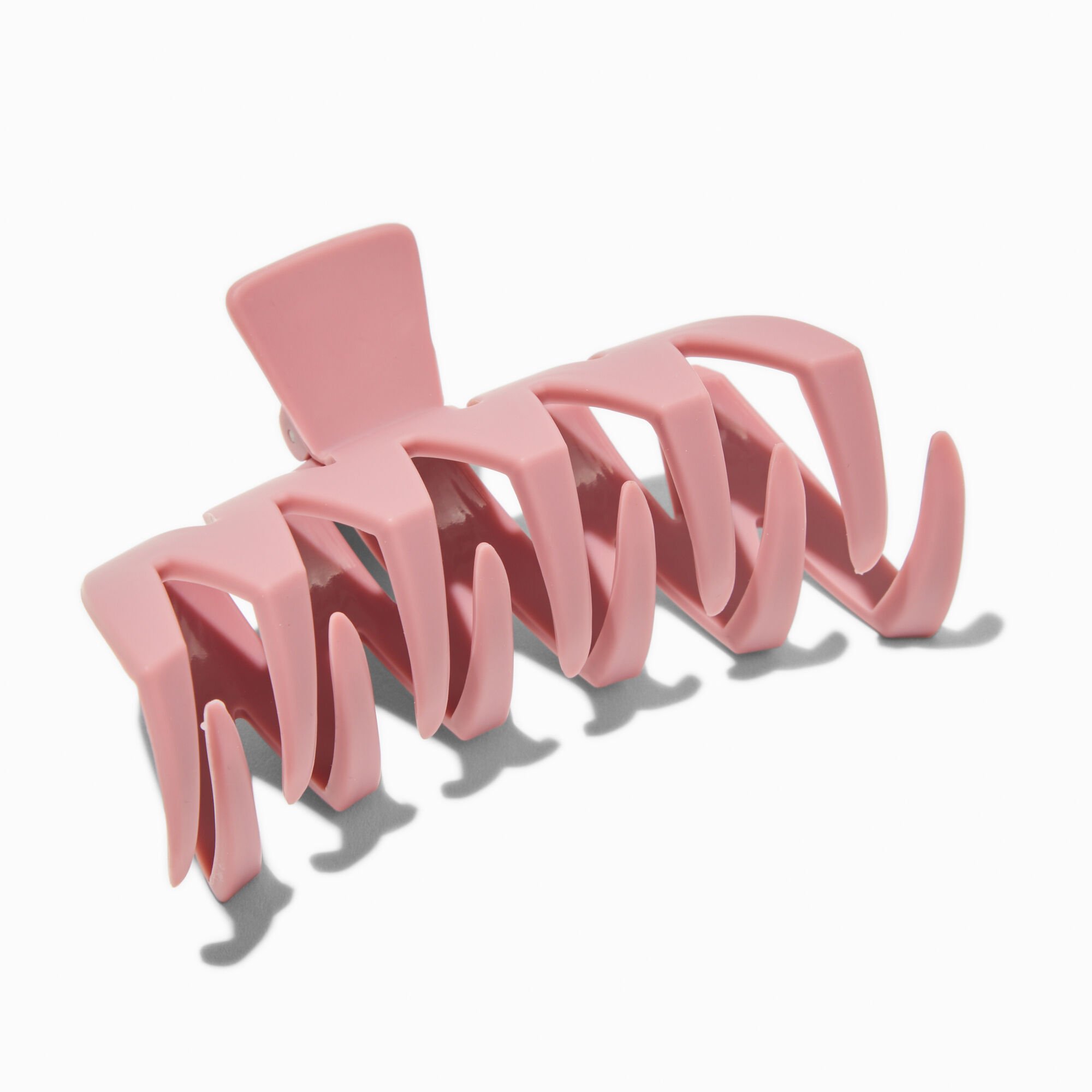 Pince à cheveux zig zag rose mauve,