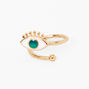 Rose Gold Evil Eye Mood Midi Ring,
