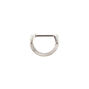 Silver 16G Septum Hoop Nose Ring,