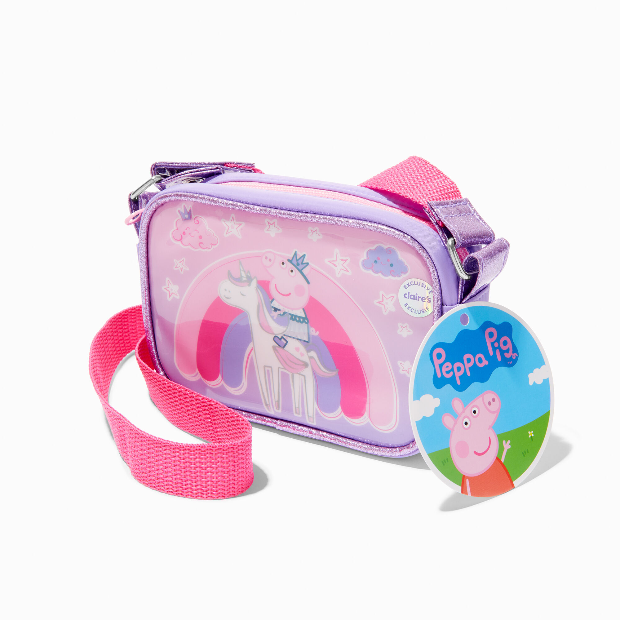 View Claires Exclusive Peppa Pig Unicorn Crossbody Handbag information