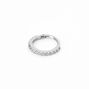 18G Silver-tone Stainless Steel Embellished Helix Hoop Earring,