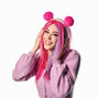 MeganPlays&trade; Claire&#39;s Exclusive Pink Pom Pom Headset Accessory,