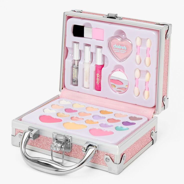Pink Glitter Travel Case Makeup Set