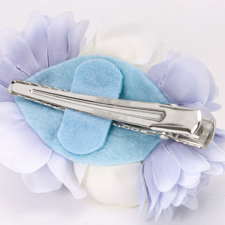 Bouquet Of Flowers Hair Clip - Blue,