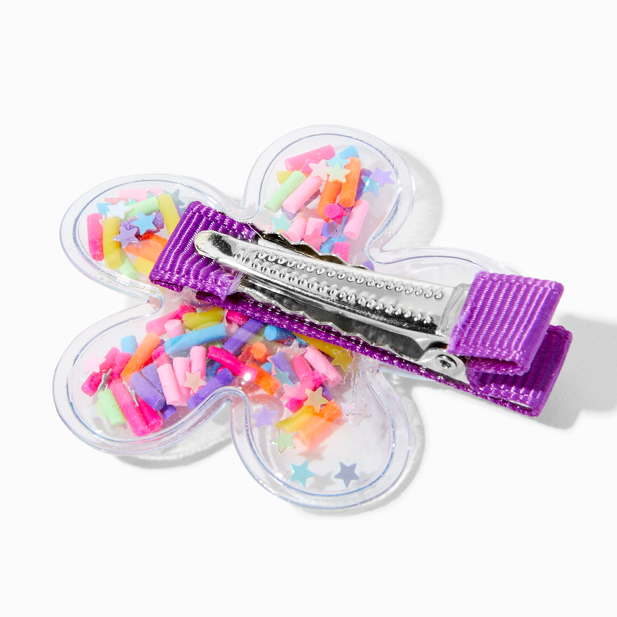 Claire's Club Sprinkle Daisy Hair Clips - 2 Pack,