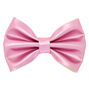Metallic Hair Bow Clip - Pink,
