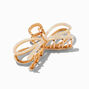 Iridescent Gold Bow Hair Claw,