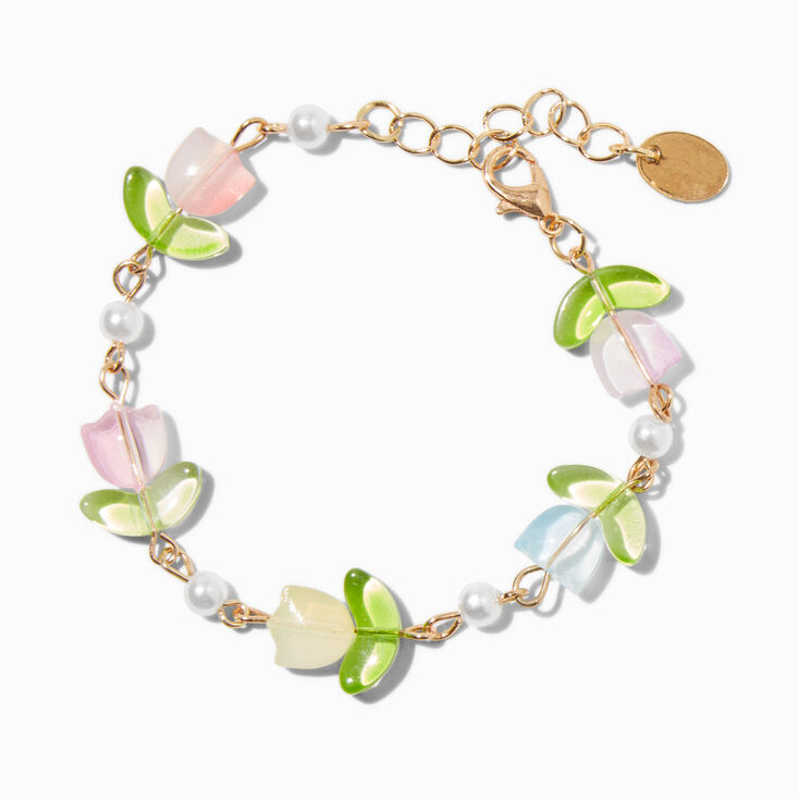Tulip Pearl Chain Bracelet,