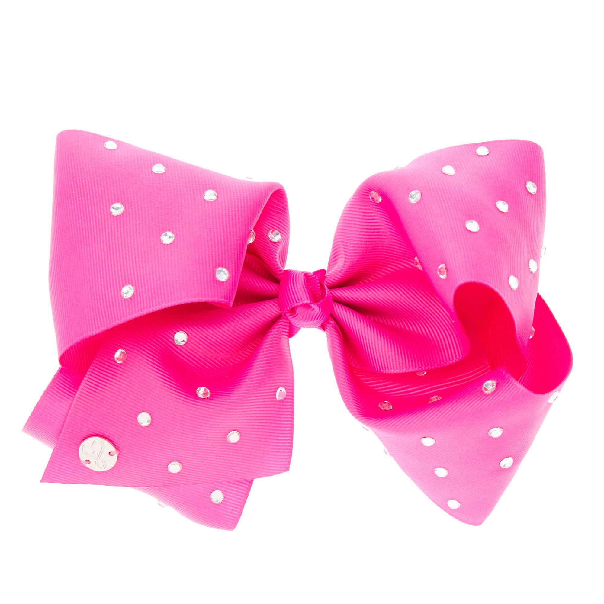 JoJo Siwa™ Large Rhinestone Pink Orchid Signature Hair Bow | Claire's US