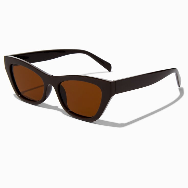 Lunettes de soleil &oelig;il de chat marron,