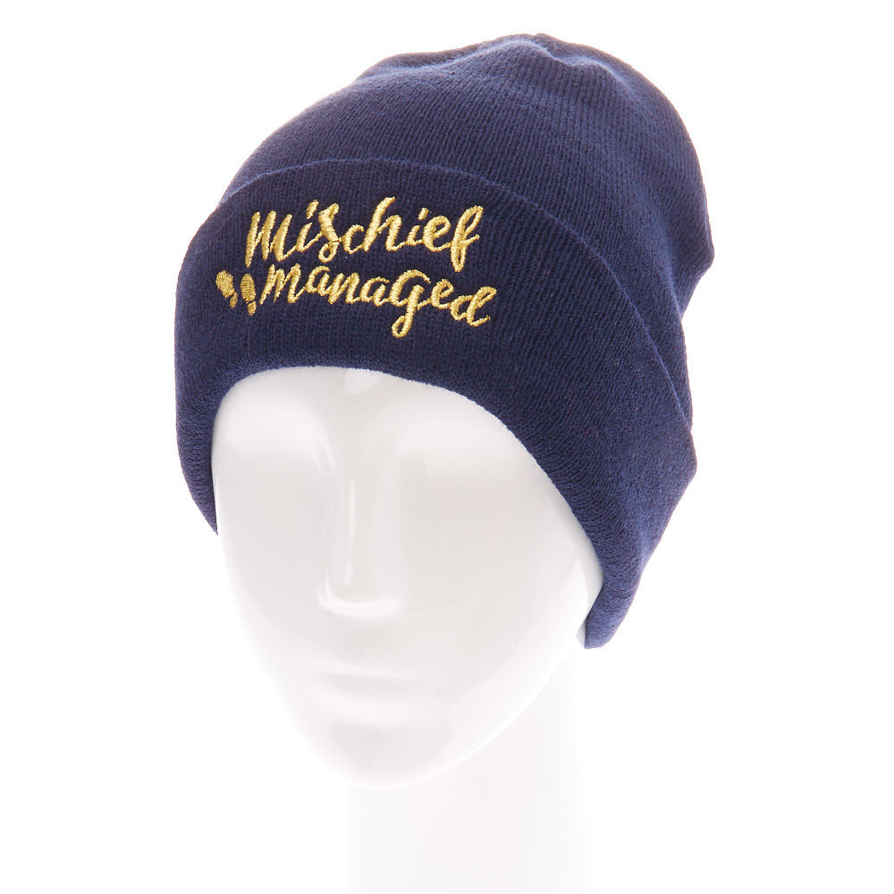 Bonnet bleu « Mischief Managed » de Harry Potter™,