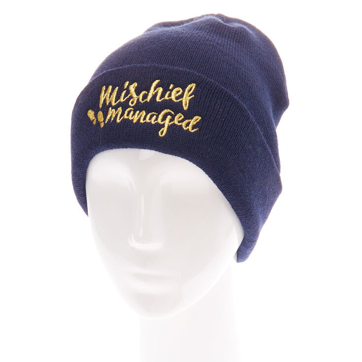 Harry Potter&trade; Mischief managed Beanie Hat &ndash; Blue,