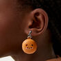 Squishy Bear Macaron 1&quot; Clip-On Drop Earrings,