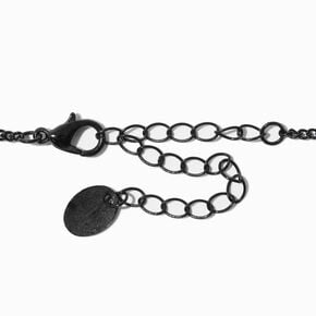 Black Filigree Drape Choker Necklace,