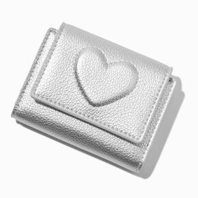Silver Heart Bifold Wallet,