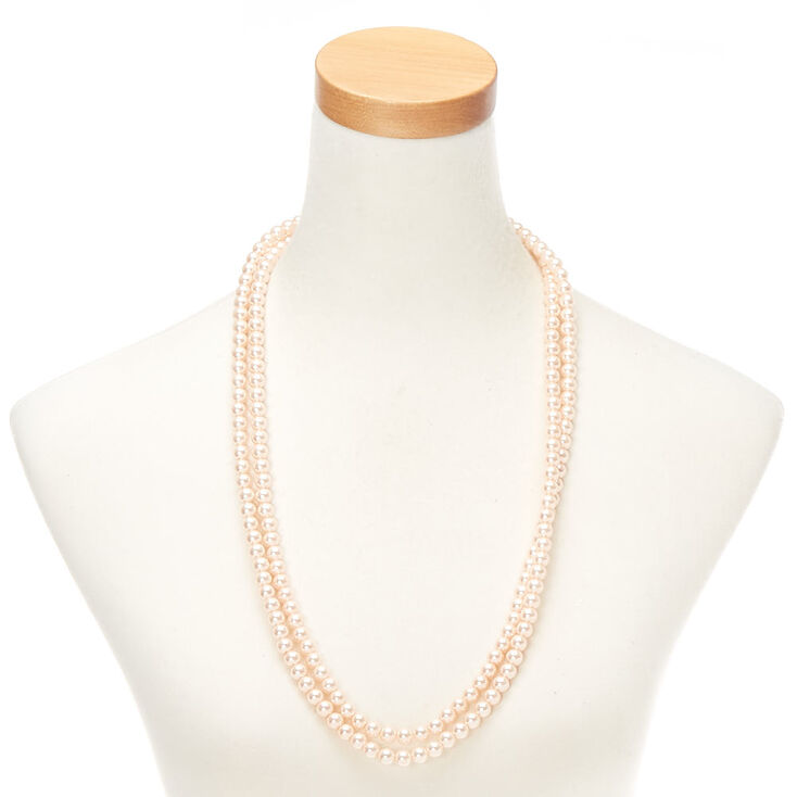 Blush Pearl Long Necklace,