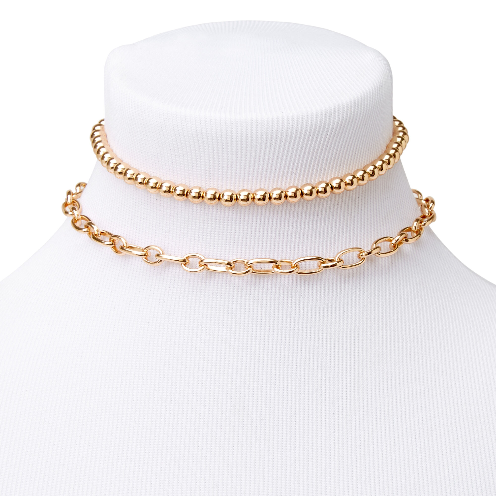 Gold bead choker online