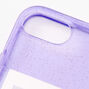 Lavender Glitter Instax Mini Pocket Protective Phone Case - Fits iPhone 6/7/8/SE,