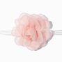 Ras-de-cou rosette rose,