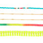 Neon Tropical Choker Necklaces - 5 Pack,