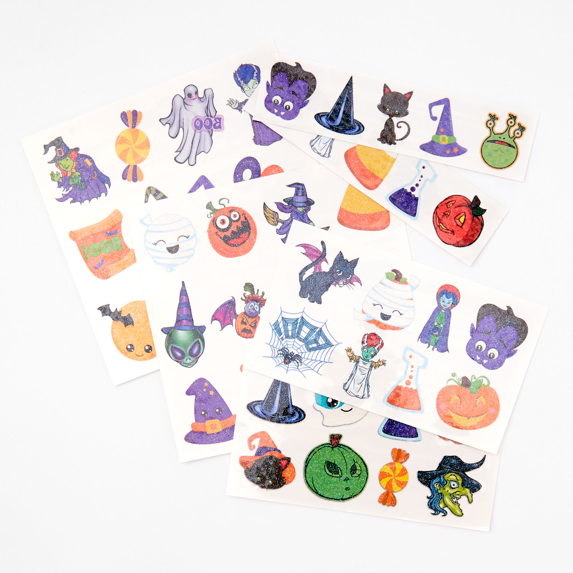 Glitter Ghoul Temporary Tattoos - 50 Pack,