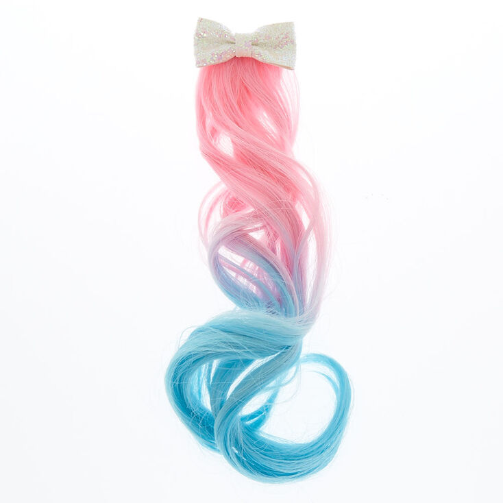 Claire&#39;s Club Unicorn Faux Hair Clip - Pink,