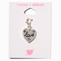 T H E M E x Claire&#39;s Silver-tone Love Heart Charm,