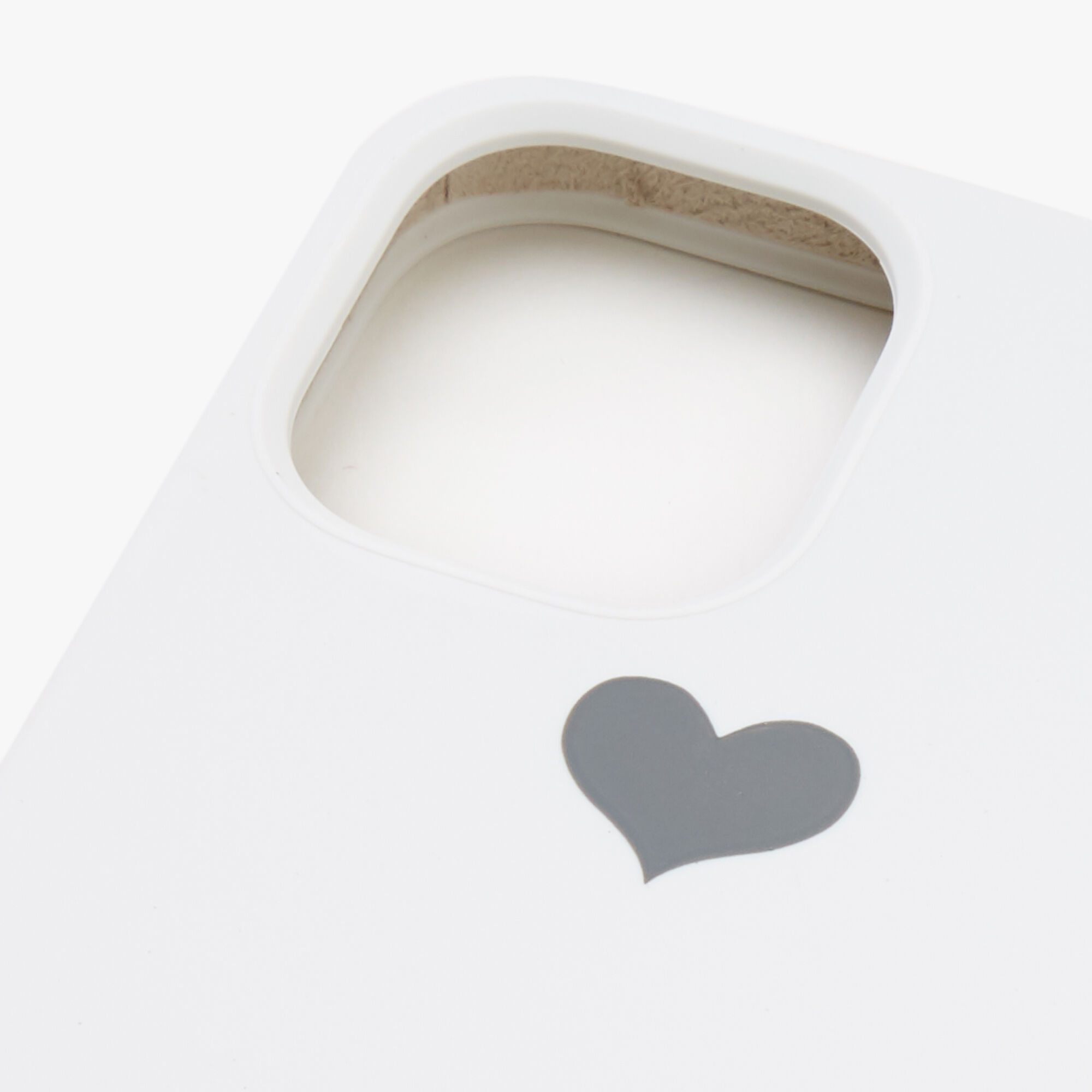 White Heart Protective Phone Case - Fits iPhone® 12 Mini,