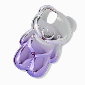 Purple Ombr&eacute; Chrome Bear Phone Case - - Fits iPhone&reg; 13/14/15,