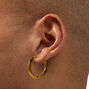 C LUXE by Claire&#39;s 18kt Gold Plated 20mm Clicker Hoop Earrings,