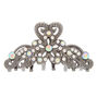 Hematite Iridescent Stone Hair Claw,