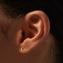 C LUXE by Claire&#39;s 14k Yellow Gold 3MM Ball Stud Earrings,