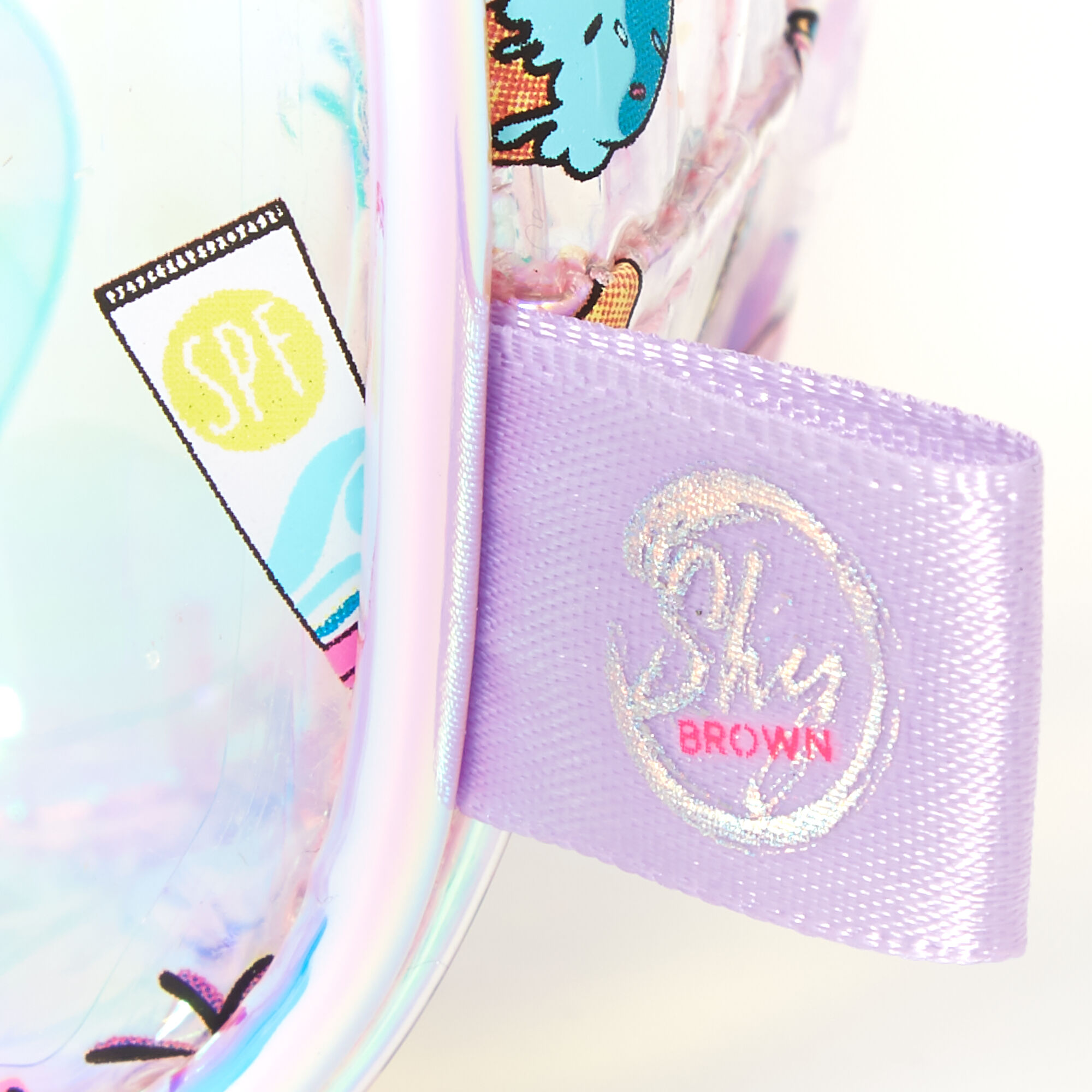 Sky Brown™ Holographic Cosmetic Bag,