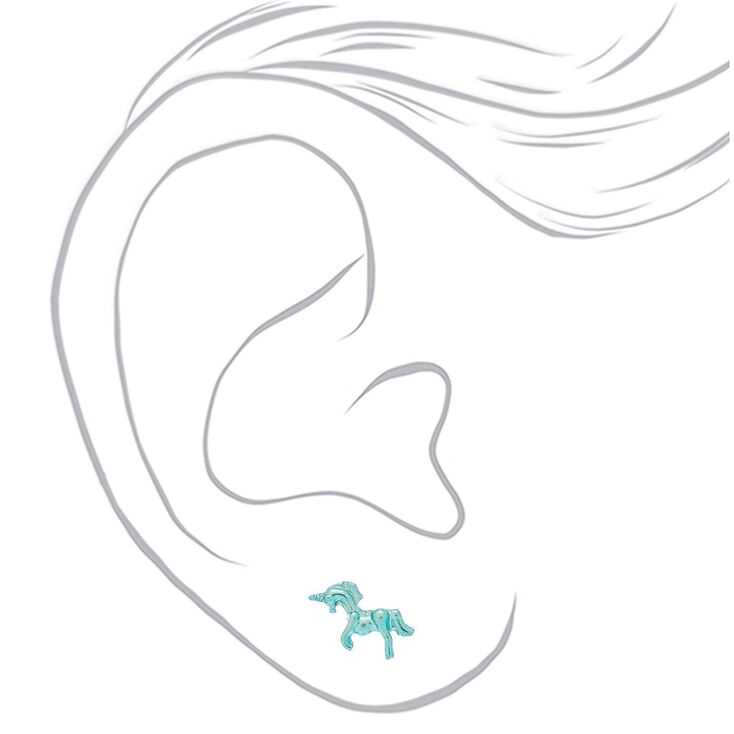 Heart Unicorn Earring Set - 9,