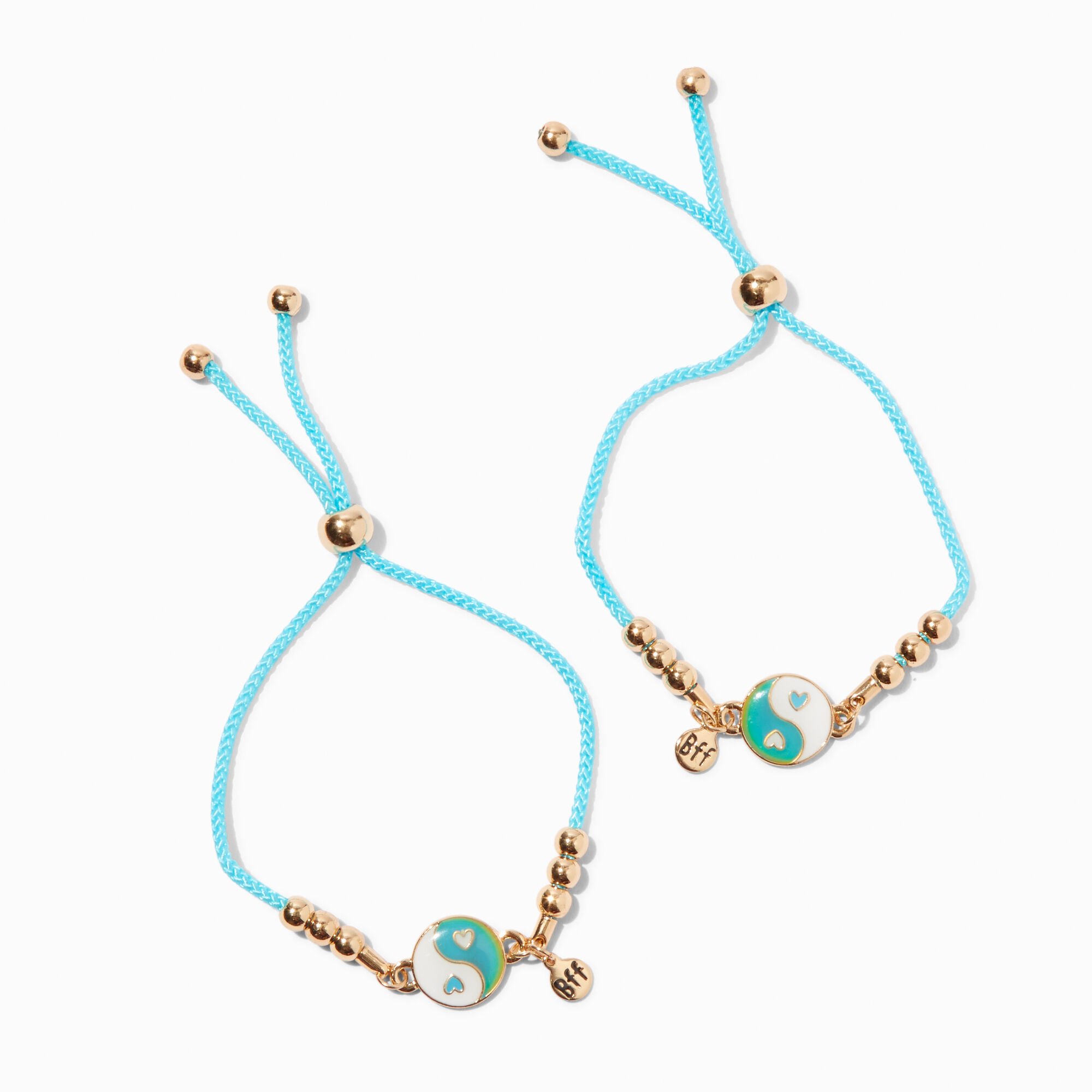 Best Friends Yin Yang Adjustable Friendship Bracelets - 2 Pack,