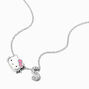 Sterling Silver Hello Kitty&reg; Initial Pendant Necklace - S,