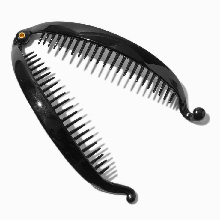 Black Oil Slick Banana Hair Claw,