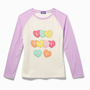 &quot;LUV THAT 4 U&quot; Long-Sleeved Valentine&#39;s Day Tee,