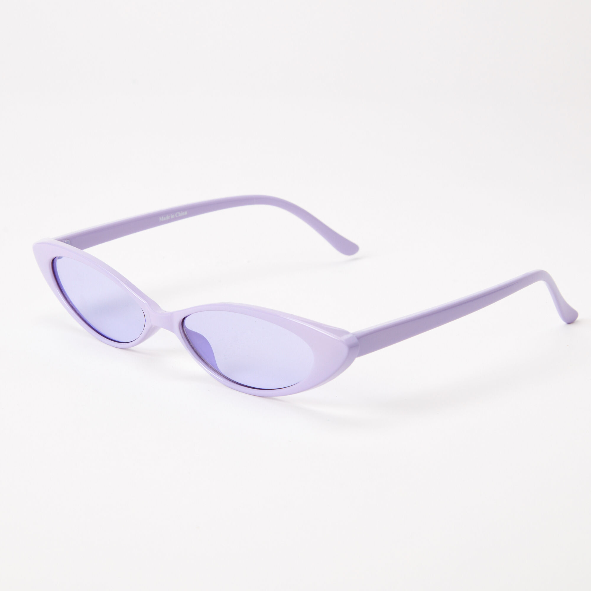 Claire's Lunettes de soleil œil de chat fines - Lavande