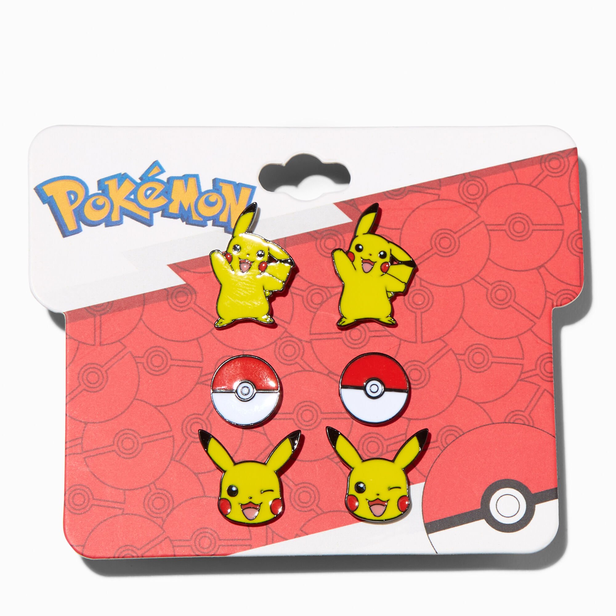 Pokémon™ Pikachu Stud Earrings - 3 Pack,