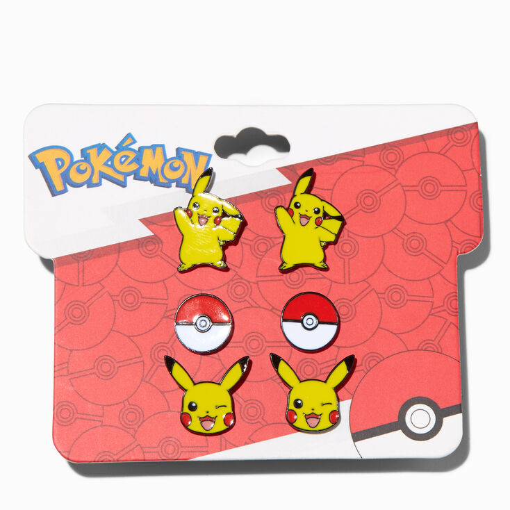 Pok&eacute;mon&trade; Pikachu Stud Earrings - 3 Pack,