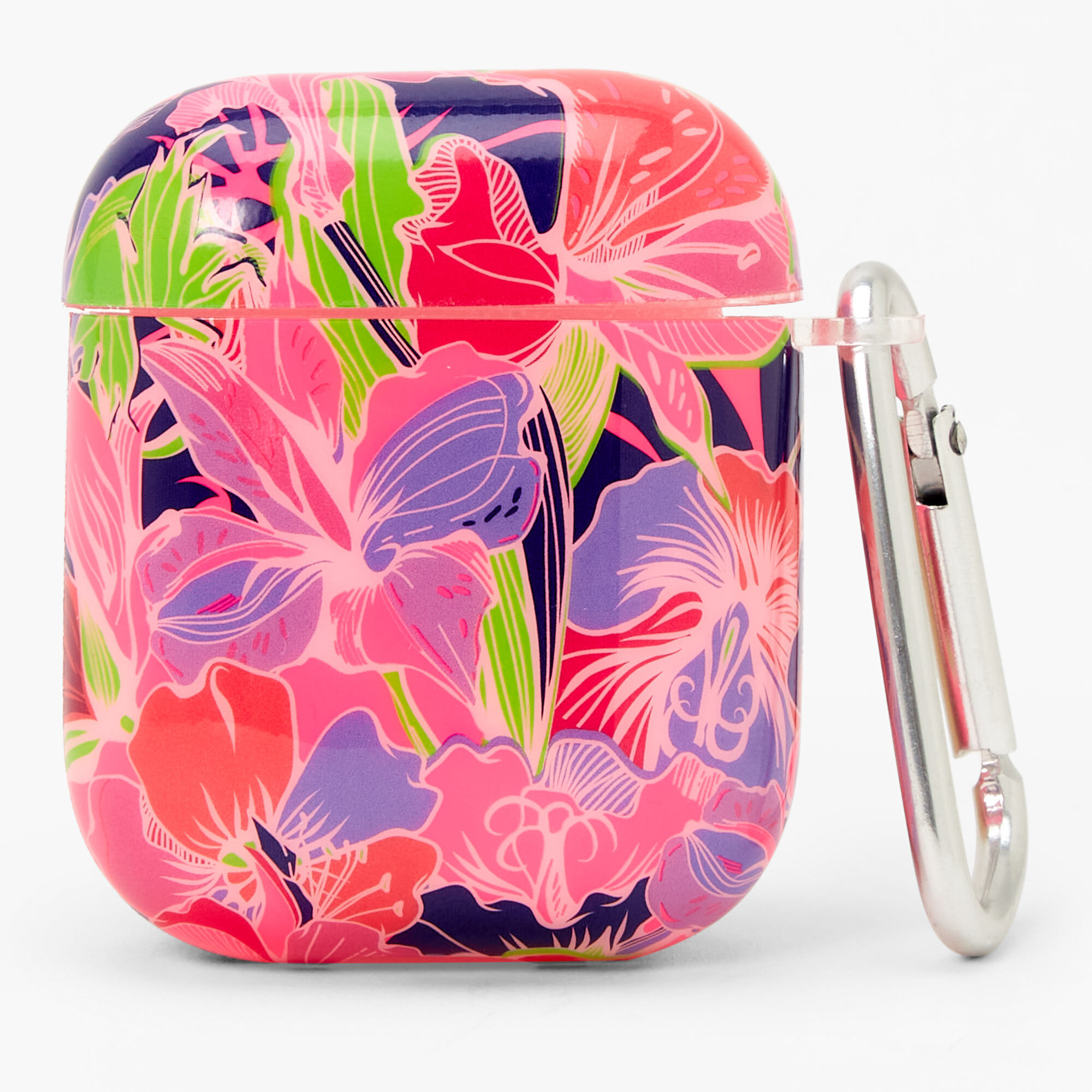Neon Lily Earbud Case Cover - Compatible with Apple AirPods