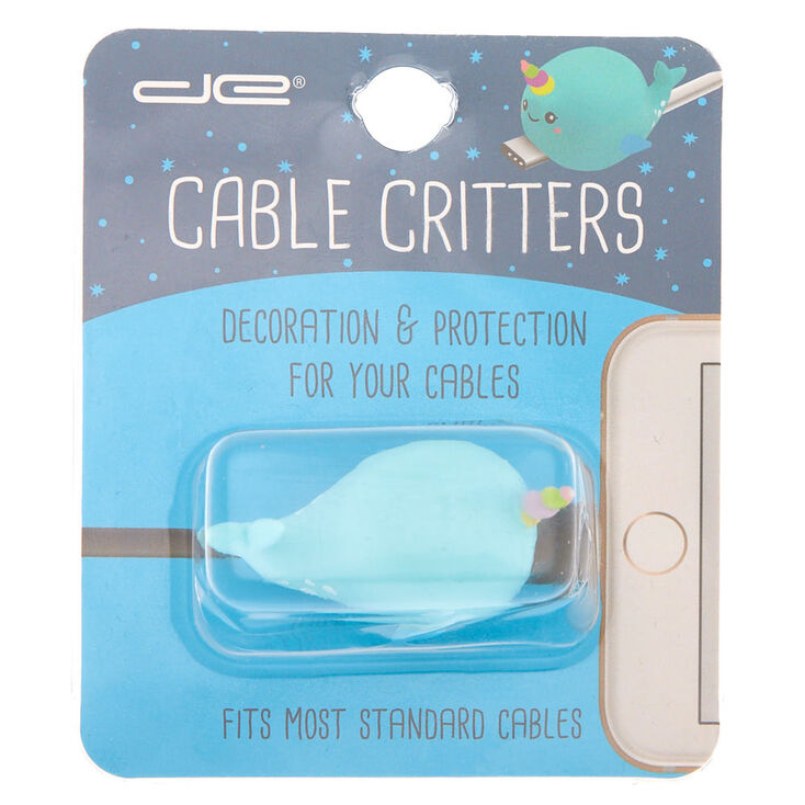 Narwhal Cable Critter - Blue,