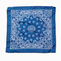 Navy Blue Paisley Bandana Headwrap,